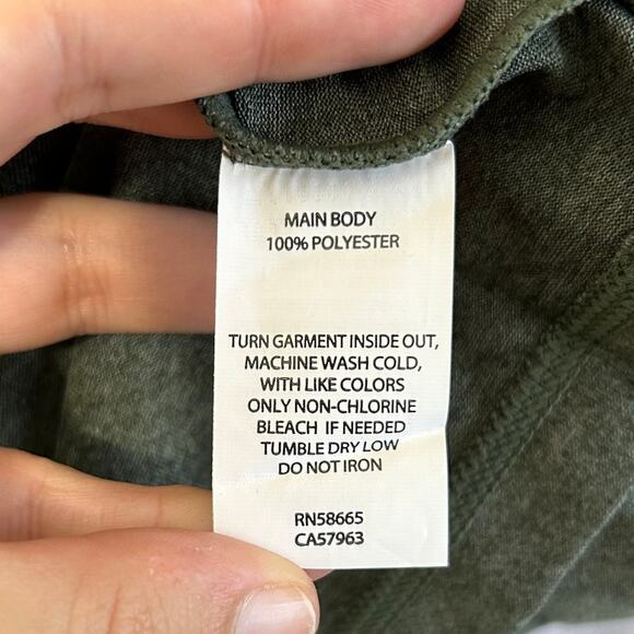 Zella Nordstrom Performance Hoodie NWT Women's Sz M Green Ivy Melange Pullover - Picture 6 of 7